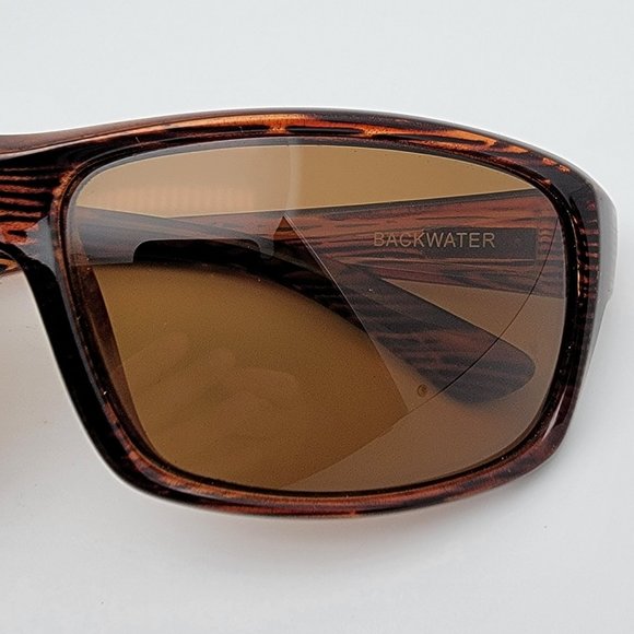 *SOLD* Orvis Backwater Brown Stripe Frame Polarized Amber Brown Lens Sunglasses - Picture 11 of 12